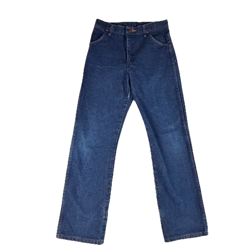 Wrangler 13MWZ Cowboy Cut Boys Jeans - Blue Size 16 Adjustable Waist